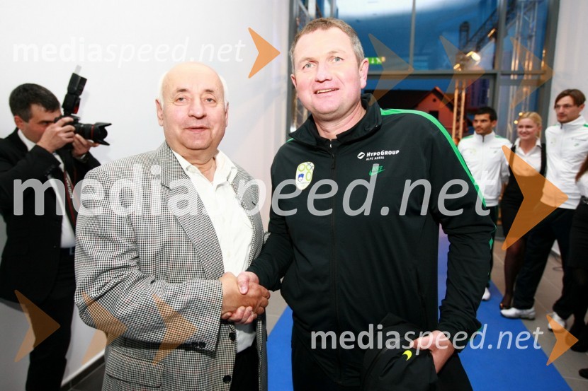 Lojze Cvetko in Matjaž Kek, selektor Slovenske nogometne reprezentance
Odprtje najsodobnejšega BMW salona Selmar Maribor