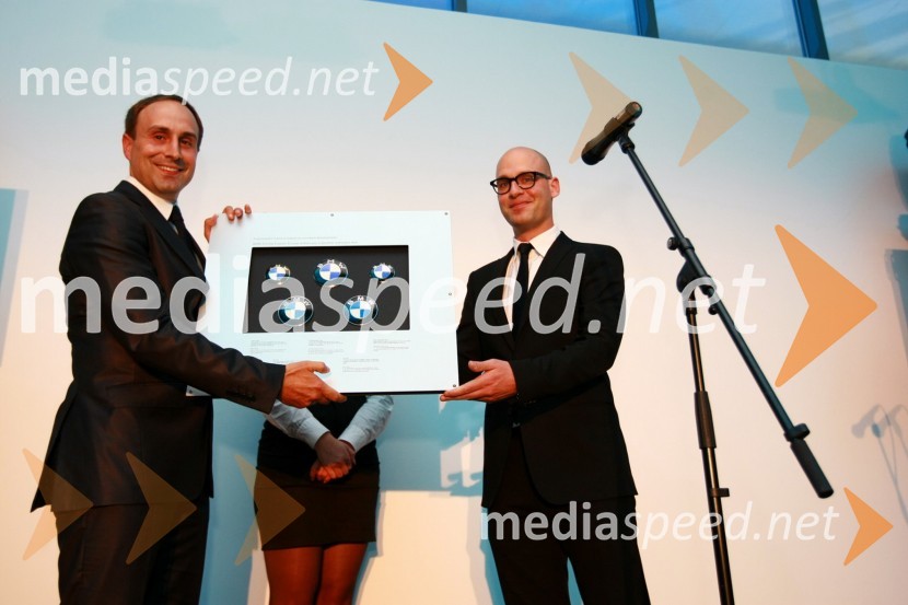 Uroš Seles, direktor BMW Selmar d.o.o. in Miha Ažman, generalni direktor BMW Group SlovenijaOdprtje najsodobnejšega BMW salona Selmar Maribor