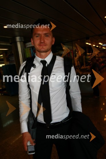 Andraž Kirm, član slovenske nogometne reprezentanceOdhod Slovenske nogometne reprezentance v Južno Afriško Republiko