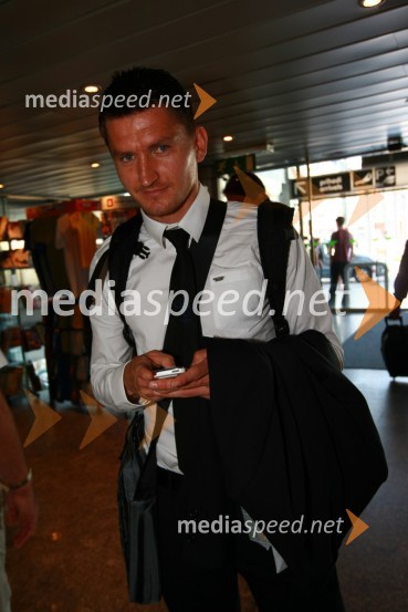 Andraž Kirm, član slovenske nogometne reprezentanceOdhod Slovenske nogometne reprezentance v Južno Afriško Republiko