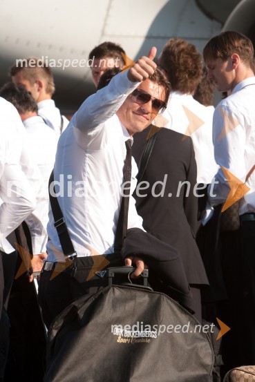 Zlatko Dedič, član slovenske nogometne reprezentanceOdhod Slovenske nogometne reprezentance v Južno Afriško Republiko