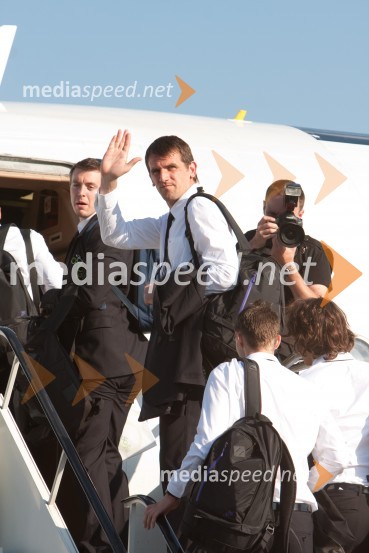 Jasmin Handanovič, član slovenske nogometne reprezentanceOdhod Slovenske nogometne reprezentance v Južno Afriško Republiko