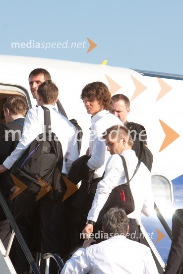 Člani slovenske nogometne reprezentanceOdhod Slovenske nogometne reprezentance v Južno Afriško Republiko