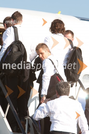 Člani slovenske nogometne reprezentanceOdhod Slovenske nogometne reprezentance v Južno Afriško Republiko