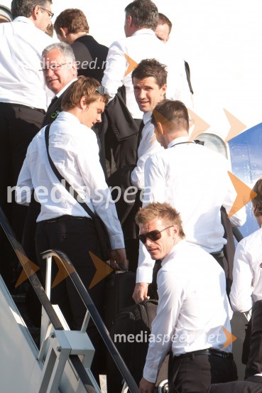 Člani slovenske nogometne reprezentanceOdhod Slovenske nogometne reprezentance v Južno Afriško Republiko