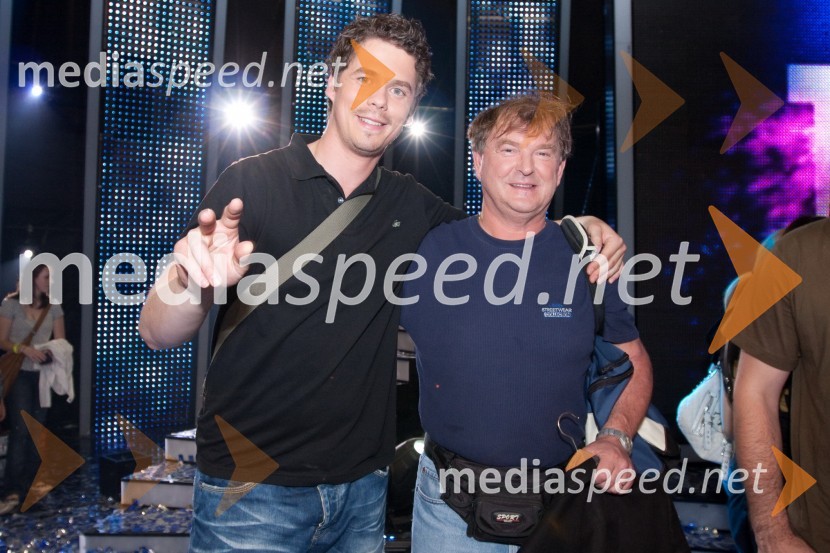 Boštjan Bračič in Daniel Rampre, tekmovalca oddaje Slovenija ima talentSlovenija ima talent, finale - Lina Kuduzovič je velika zmagovalka