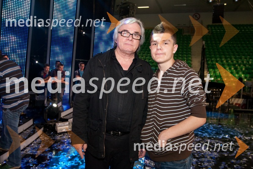 Lado Leskovar, pevec in sin MartinSlovenija ima talent, finale - Lina Kuduzovič je velika zmagovalka