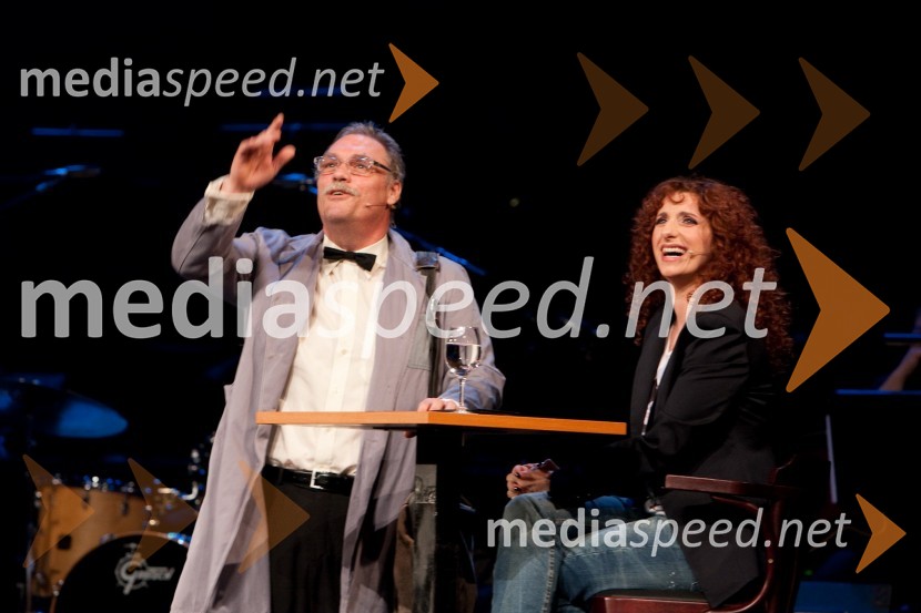 Boris Kobal, igralec in Vita Mavrič, šansonjerka,umetniška vodja festivala La Vie en RoseLa Vie en Rose 2010, v znamenju Mojmira Sepeta