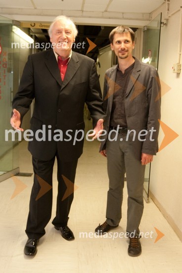 Mojmir Sepe, skladatelj in Gašper Troha, direktor projektov Cafe teatraLa Vie en Rose 2010, v znamenju Mojmira Sepeta