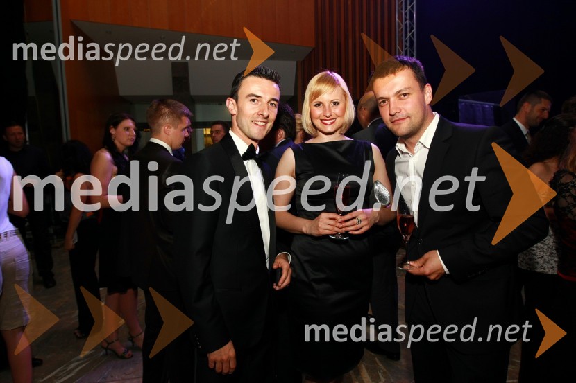 Alberic Chopelin, generalni direktor Peugeot Slovenija d.o.o., Alja Novak, oblikovalka čevljev in njen spremljevalec Peter Borko200 let znamke Peugeot in VIP predstavitev Peugeot RCZ