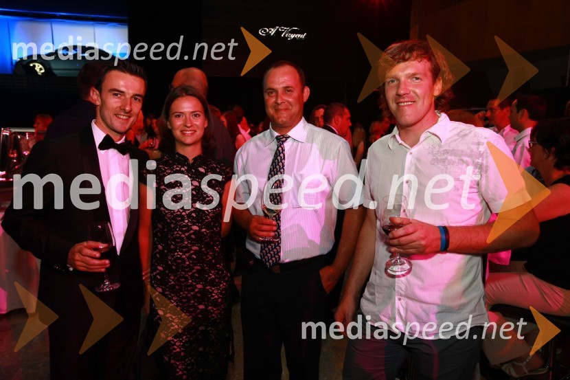 Alberic Chopelin, generalni direktor Peugeot Slovenija d.o.o. in soproga Claire Chopelin, Aljoša Fiegl in Damjan Paščinski200 let znamke Peugeot in VIP predstavitev Peugeot RCZ
