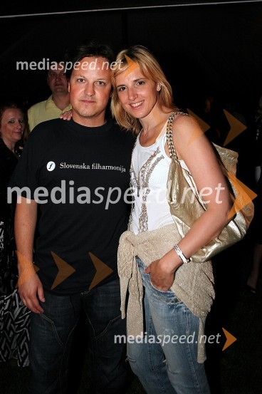 Rok Golob in Katarina Habe, glasbenikaSlovenski filharmoniki in Tony Cetinski, open air koncert