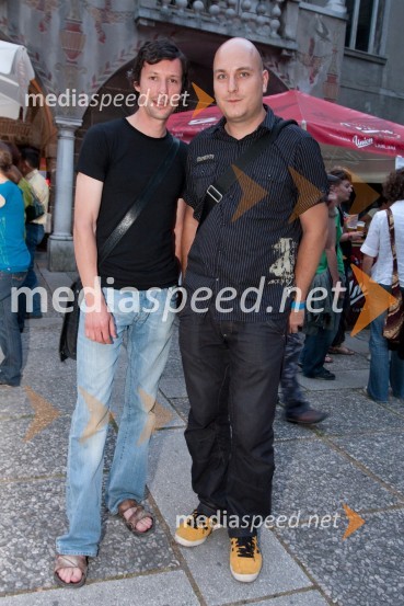 Boštjan Narat, glasbenik in Boštjan Gombač, glasbenikRadio SI night