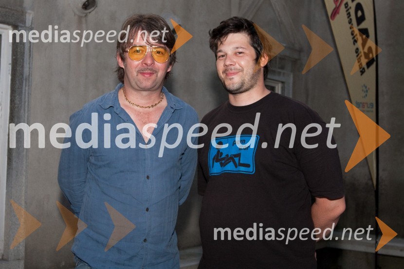 Robert Pešut - Magnifico in tour manager Dejan GolubRadio SI night