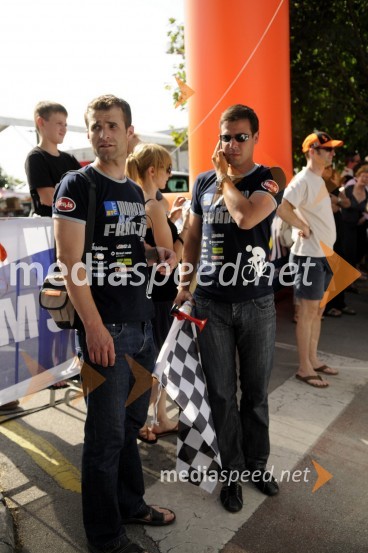 Andrej Hauptman, trener Rog Radenske ter nekdanji kolesar in Miro Miškulin, nekdanji kolesar in pomočnik direktorja Maratona FranjaMaraton Franja 2010