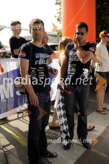 Andrej Hauptman, trener Rog Radenske ter nekdanji kolesar in Miro Miškulin, nekdanji kolesar in pomočnik direktorja Maratona FranjaMaraton Franja 2010