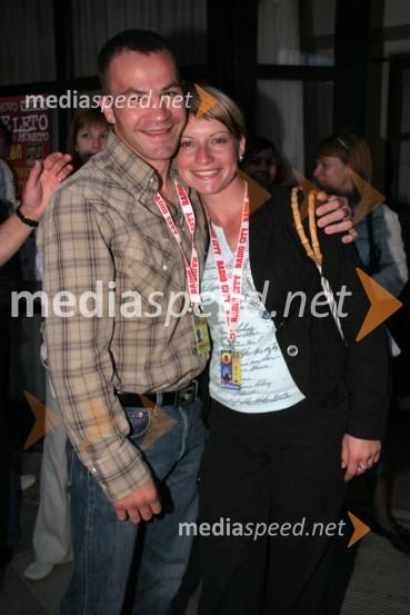 Dejan Zavec, boksar in njegovo dekle NatašaRadio City koncert