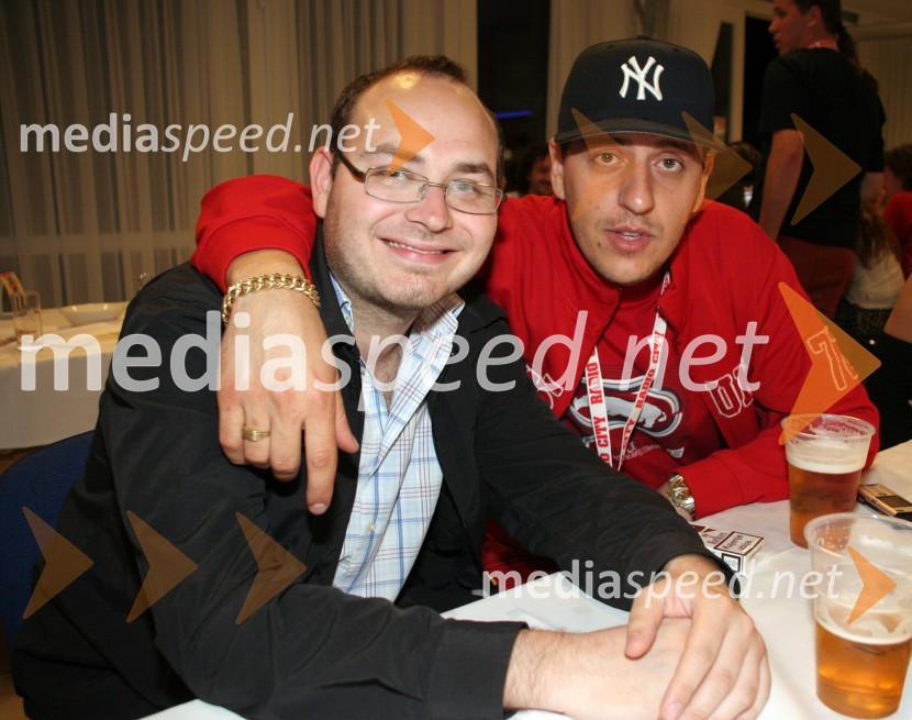 6pack Čukur, raper in njegov producent Saša LušićRadio City koncert