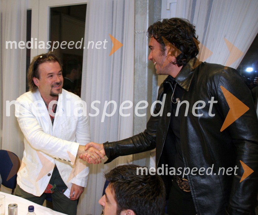 Gibonni, hrvaški pevec in Jan Plestenjak, pevecRadio City koncert