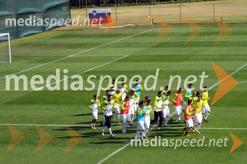 Slovenska nogometna reprezentanca na treninguSP v nogometu kot ga vidi Danilo Steyer, predsednik ZDVVS