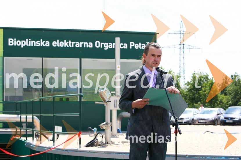 Miha Petač, lastnik bioplinske elektrarne Organica - PetačOdprtje bioplinske elektrarne Organica - Petač