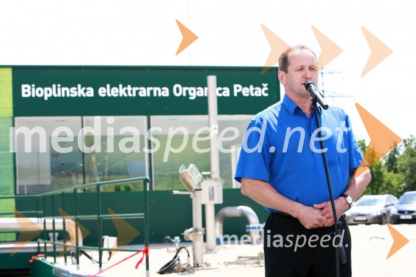 Štefan Čebašek, predsednik Krajevne skupnosti PirničeOdprtje bioplinske elektrarne Organica - Petač