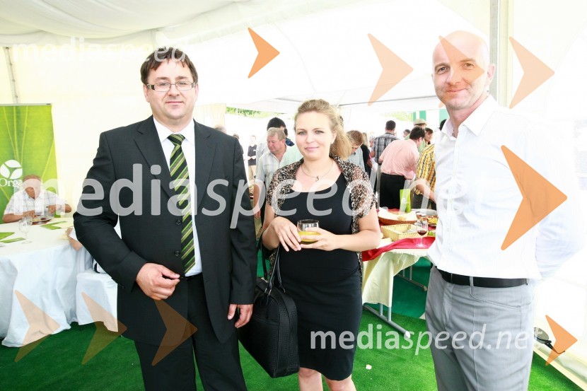 Marjan Kolar, lastnik Bioplin Kolar, ... in Denis Bolčina, Skupina KeterOdprtje bioplinske elektrarne Organica - Petač