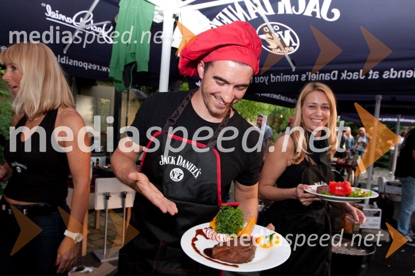 Marko Potrč, moderator na Radio 1Jack Daniel's BBQ party