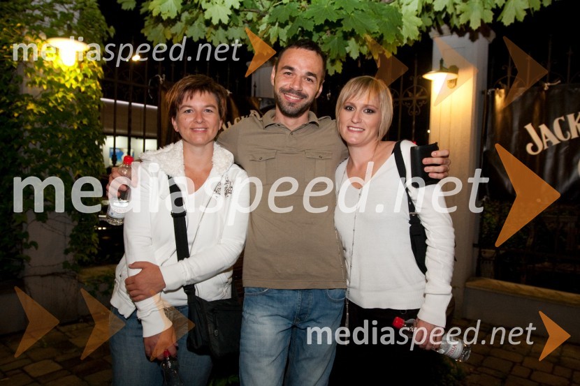 Špela Prosenik Belc, Martin Kosaber, Brand manager Pernod Ricard in Karmen Govejšek, Brand manager za Jack Daniel'sJack Daniel's BBQ party