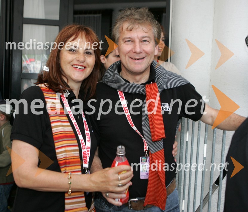 Davorin Kračun, nekdanji slovenski veleposlanik v ZDA z ženo AndrejoRadio City koncert