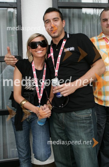 Nina Gerič in Marko Potrč, moderator Radia CityRadio City koncert