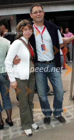 Roman Domjan, komercialni direktor podjetja Askot d.o.o. in Alenka DomjanRadio City koncert