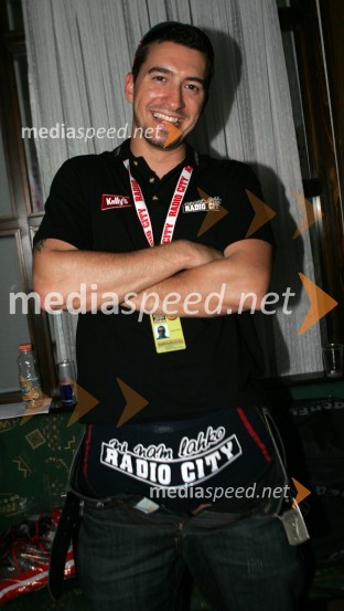 Marko Potrč, moderator Radia CityRadio City koncert