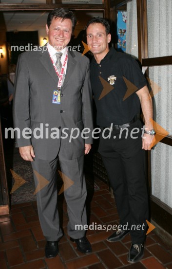 Gregor Pivec, direktor Splošne bolnišnice Maribor in Tomaž Barada, taekwondoist in kickboksarRadio City koncert