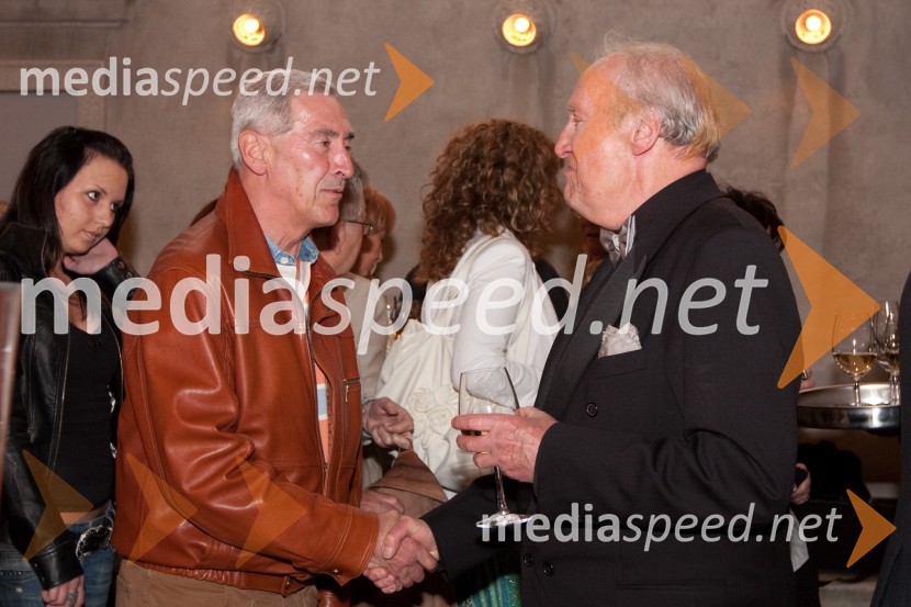 Aleš Čerin, podžupan Mestne občine Ljubljana in Mojmir Sepe, skladateljPoletna noč 2010, koncert v čast Mojmiru Sepetu
