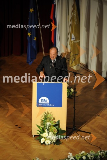 Prof. dr. Felix Unger, predsednik Evropske akademije znanosti in umetnostiPrva podelitev diplom diplomantom Medicinske fakultete Univerze v Mariboru