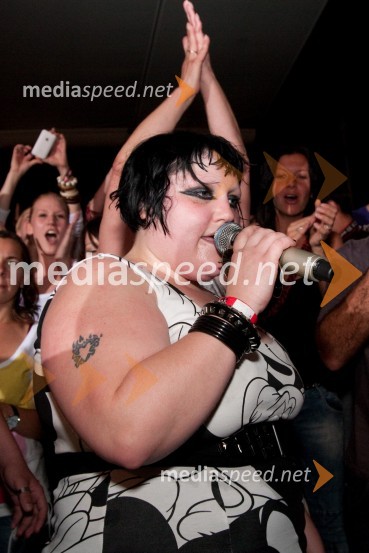Beth Ditto, pevka skupine GossipItak džabest, koncert skupine Gossip