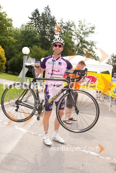 Jani Klemenčič, nekdanji veslač, organizator koelsarskega vzpona1. Žurnalov kolesarski vzpon na Pokljuko