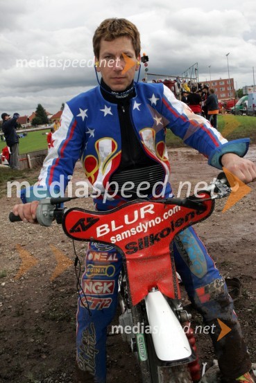 Sam Ermolenko (ZDA)SPEEDWAY, svetovno prvenstvo ekip Miškolc, Madžarska