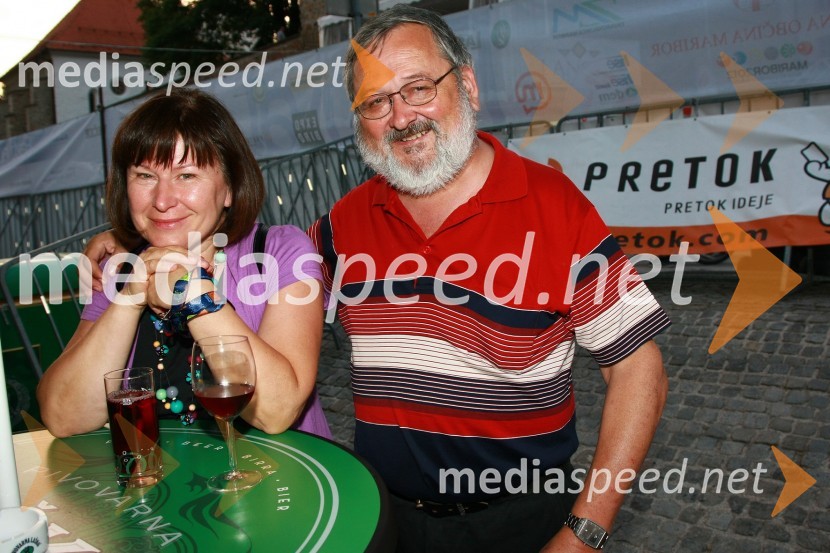 Prof. dr. Igor Tičar, dekan Fakultete za elektrotehniko, računalništvo in informatiko Univerze v Mariboru ter njegova soproga18. Festival Lent 2010, koncert Prljavo kazalište in Zoran Predin