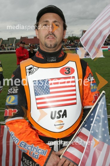 Ronnie Correy (ZDA)SPEEDWAY, svetovno prvenstvo ekip Miškolc, Madžarska