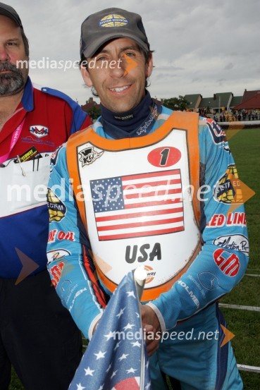 Greg Hancock (ZDA)SPEEDWAY, svetovno prvenstvo ekip Miškolc, Madžarska