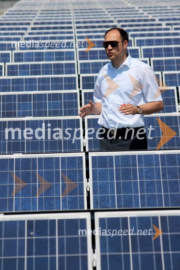 Dr. Uroš Merc, direktor podjetja BisolOdprtje največje strešne solarne elektrarne v Sloveniji