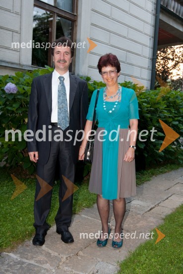 Milena Pervanje, Amrop Adria in soprog KlavdijKresna noč 2010