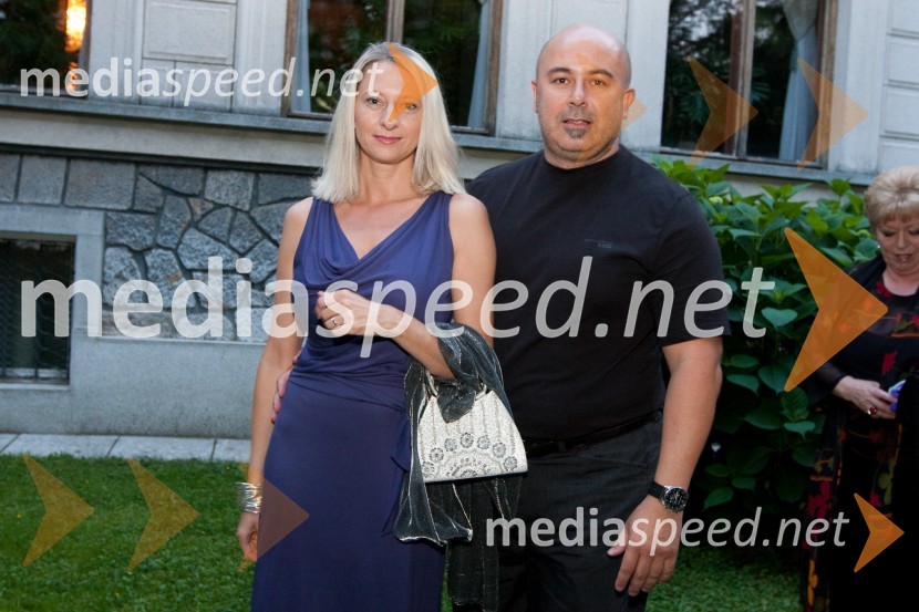 Zoran Popovič in soproga MašaKresna noč 2010