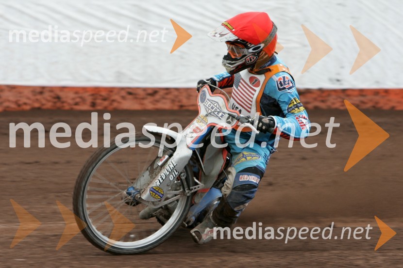Greg Hancock (ZDA)SPEEDWAY, svetovno prvenstvo ekip Miškolc, Madžarska