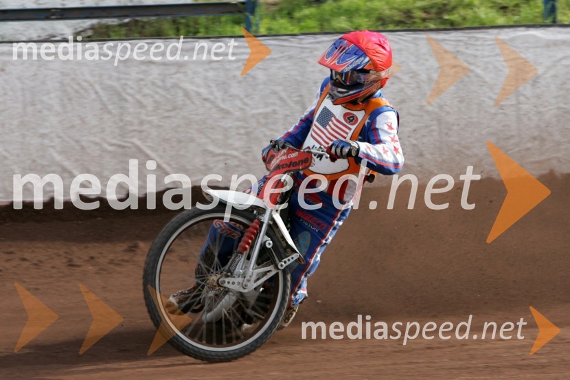 Sam Ermolenko (ZDA)SPEEDWAY, svetovno prvenstvo ekip Miškolc, Madžarska