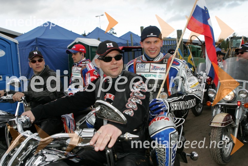 Matej Žagar (Slovenija) pred pričetkom dirke na VN ŠvedskeSPEEDWAY GRAND PRIX, VN Švedske 2006, dirka