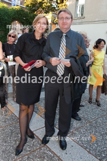 Mateja Duhovnik, predsednica uprave DARS-a in Igor PlanincMahler v Ljubljani, otvoritev Festivala Ljubljana 2010