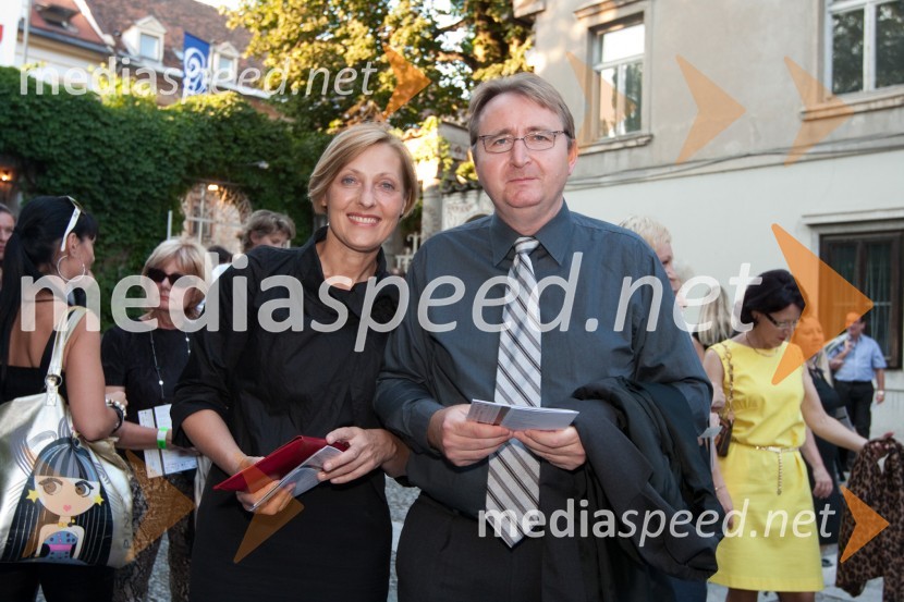 Mateja Duhovnik, predsednica uprave DARS-a in Igor PlanincMahler v Ljubljani, otvoritev Festivala Ljubljana 2010